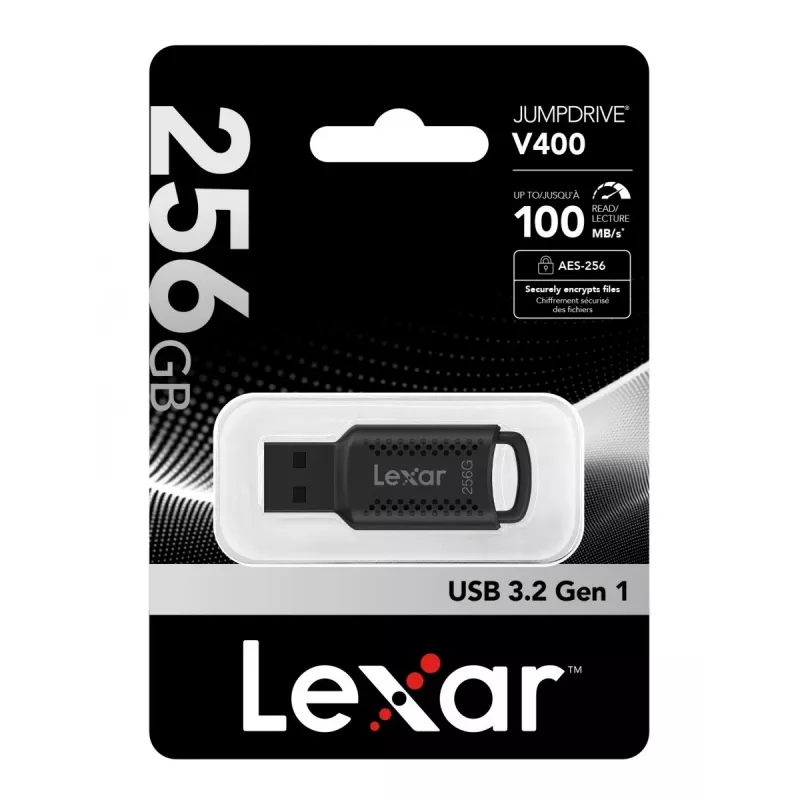 Lexar JumpDrive V400 memoria USB 256 GB USB Type-A 3.2 Gen 1 (3.1 Gen 1) negra