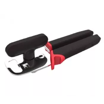 Abridor de tapas Tefal K20705, diseño ergonómico, mango antideslizante, negro, 464 g, apto para lavavajillas