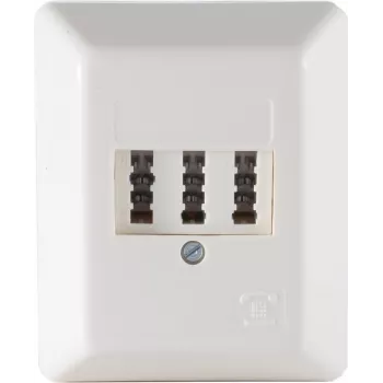 Toma de teléfono TAE-NFF ShiverPeaks 74060, 1 línea externa, montaje en superficie