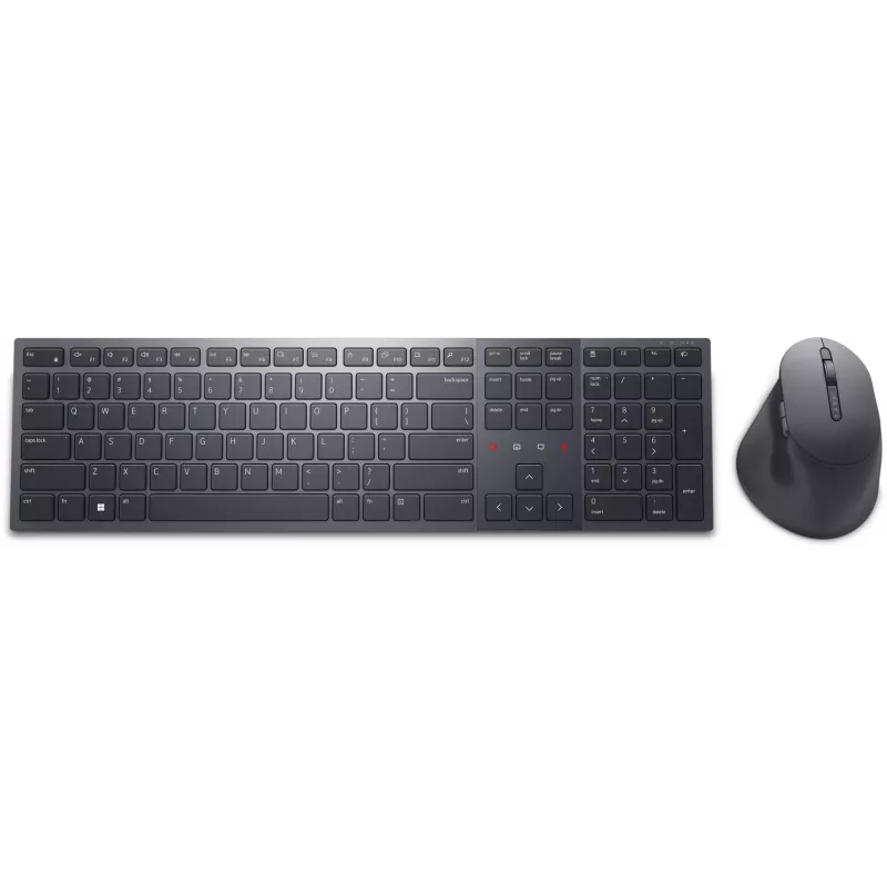 Teclado y ratón Dell Premier Collaboration KM900 | Conjunto de teclado y ratón | Inalámbrico | LT | Grafito | USB-A | Conexión inalámbrica