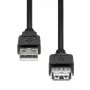 Cable alargador USB ProXtend USB2AAF-0005 – 5 m, conector macho USB-A a conector hembra USB-A, negro