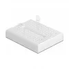 Breadboard DELOCK 18316 — placa de prototipado sin soldadura, plástico, 36×46×10 mm, blanco