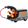 Tren de pasajeros BRIO 63604700 naranja-negro, set de tren de juguete de madera, compatible con vías BRIO