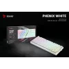 SAVIO PHENIX WHITE teclado mecánico inalámbrico, Gateron Red Pro, ABS
