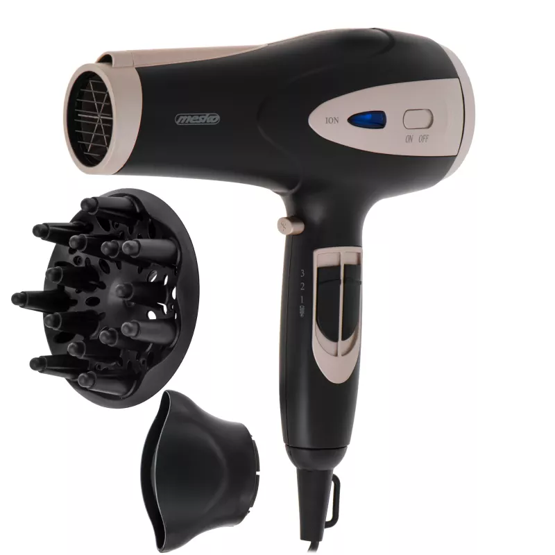 Adler Mesko MS 2287 secador de pelo 2400 W negro, champán