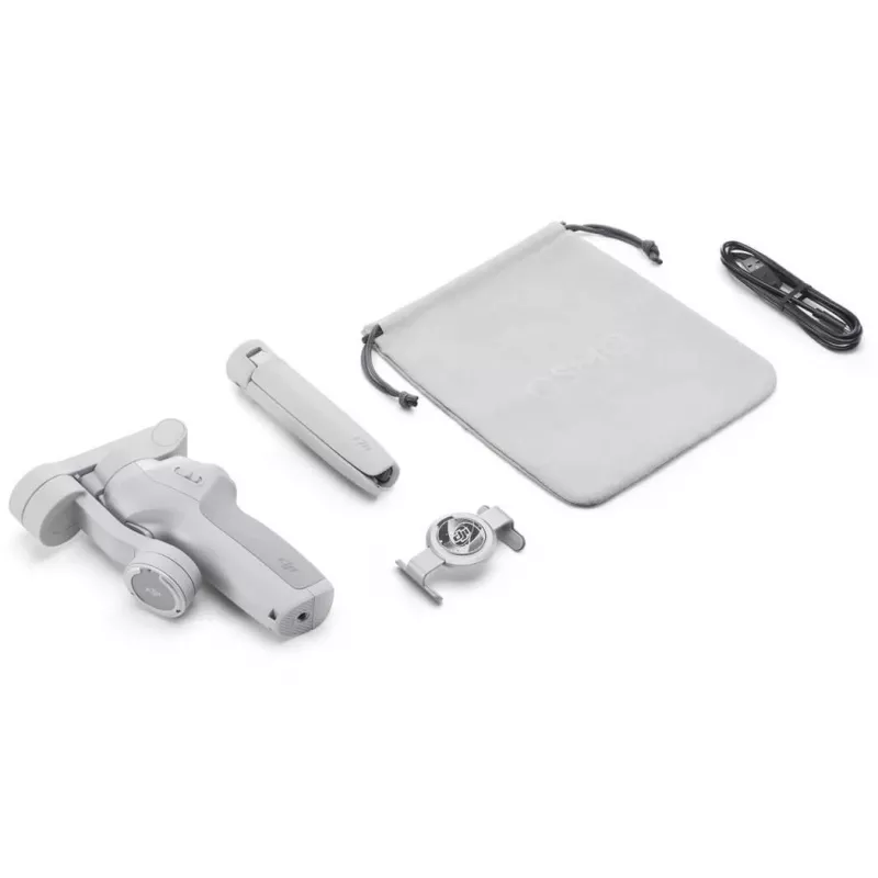 Estabilizador DJI OM SE gris Bluetooth incl. soporte para móvil, funda, carga máxima 290 g