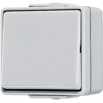 Interruptor pulsador Jung 606 W 1P con cable 250 V 10 A gris