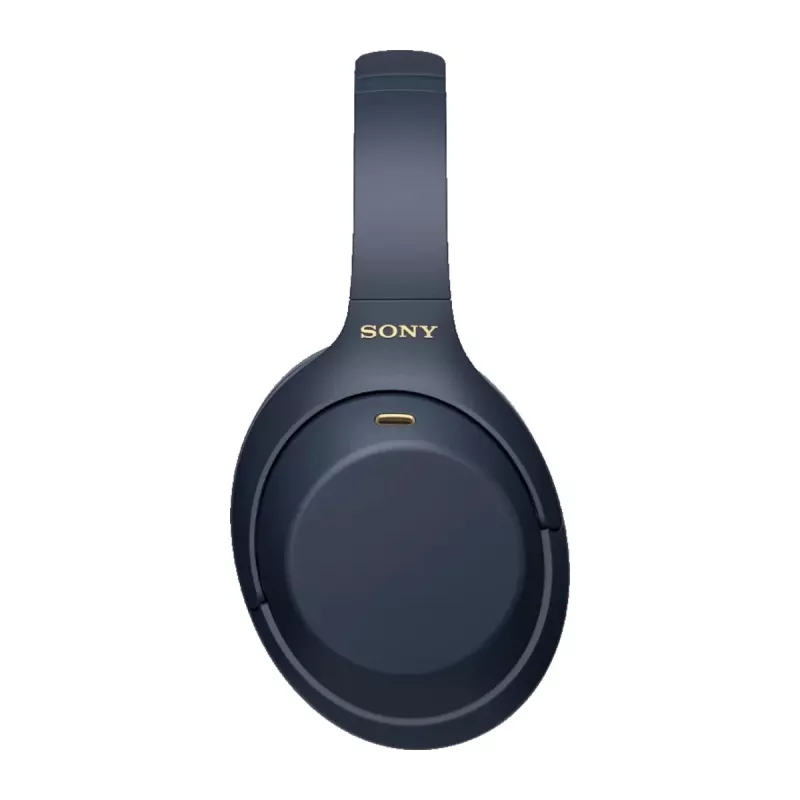 Auriculares Sony WH1000XM4L.CE7, circumaurales, con cable e inalámbricos (Bluetooth, USB-C), azul, diadema