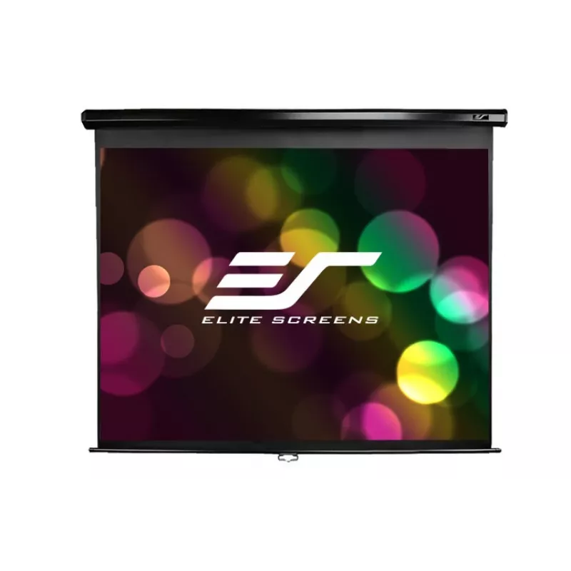 Pantalla de proyección manual Elite Screens M128UWX 128 pulgadas 16:10 — visible 276 cm x 172,3 cm, total 283,3 x 189,9 cm, 13,1 kg