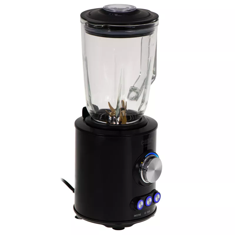 Batidora de vaso Camry CR 4088, 1800 W, jarra de cristal de 1,5 l, negro piano