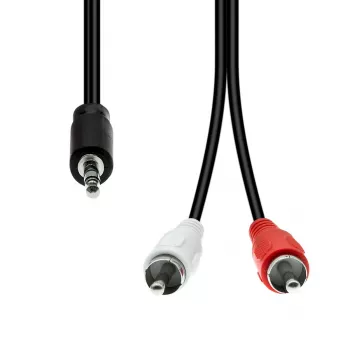 Cable de audio ProXtend M32XRCA-005 — de 3 pines a 2×RCA, 5 m de longitud