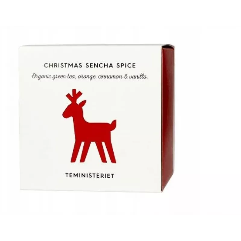 Té verde navideño Sencha Spice, té suelto, 100g - Teministeriet