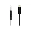 Cable Belkin Lightning a toma de auriculares - Lightning macho a minijack estéreo macho - 91,4 cm - negro - para Apple iPhone (Lig