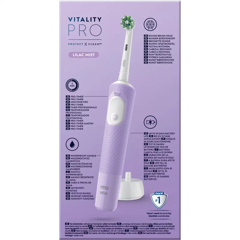Oral-B Vitality Pro Cepillo de dientes eléctrico Lila 1 cepillo