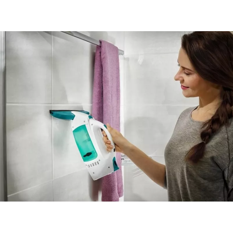 Limpiacristales con aspirador Leifheit Window Vacuum Glass Cleaner Dry&Clean con mango y cepillo 51003