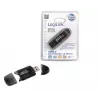 Lector de tarjetas LOGILINK CR0007 USB 2.0 para SD/MMC, negro, hasta 480 Mbit/s