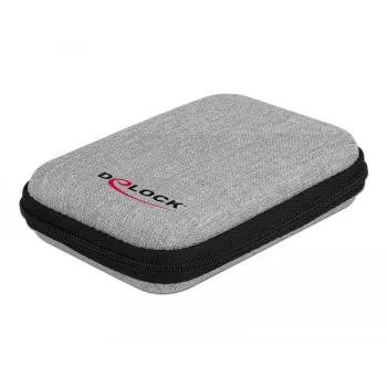 DeLOCK funda protectora para SSD de 2,5 pulgadas, carcasas externas y discos duros hasta 12 x 8 x 2 cm