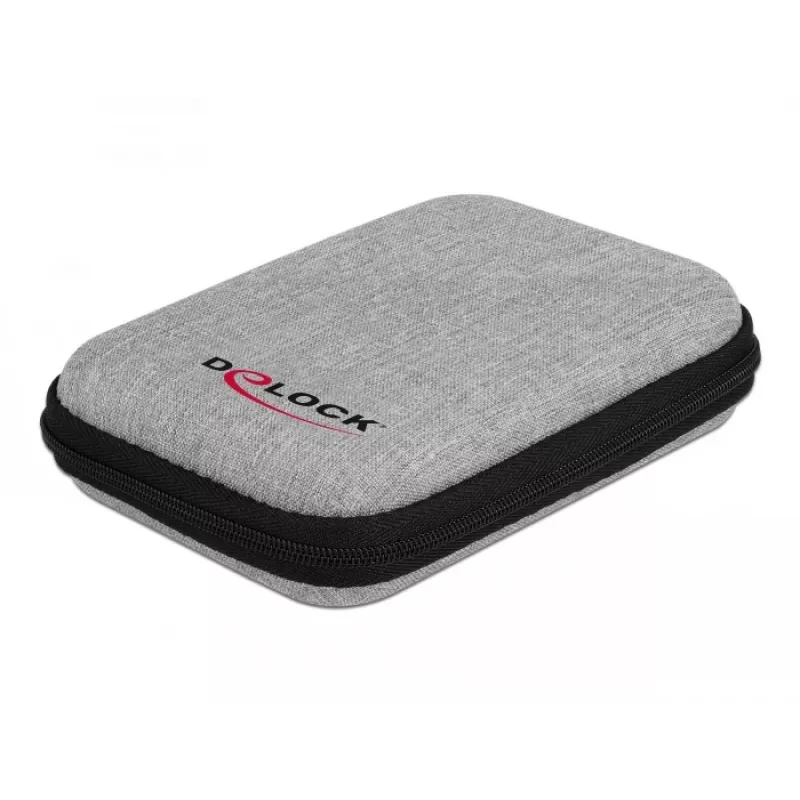 DeLOCK funda protectora para SSD de 2,5 pulgadas, carcasas externas y discos duros hasta 12 x 8 x 2 cm