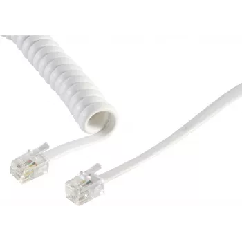 S/CONN 2m RJ10 Transparente Blanco S/CONN 2m RJ10