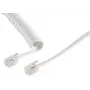 S/CONN 2m RJ10 Transparente Blanco S/CONN 2m RJ10