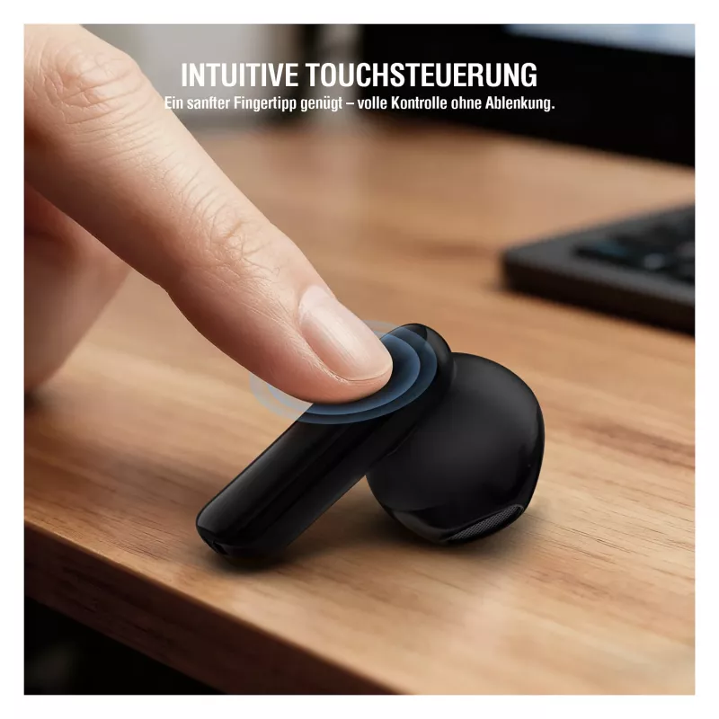 4smarts auricular inalámbrico SkyBuds Air negro (541722)
