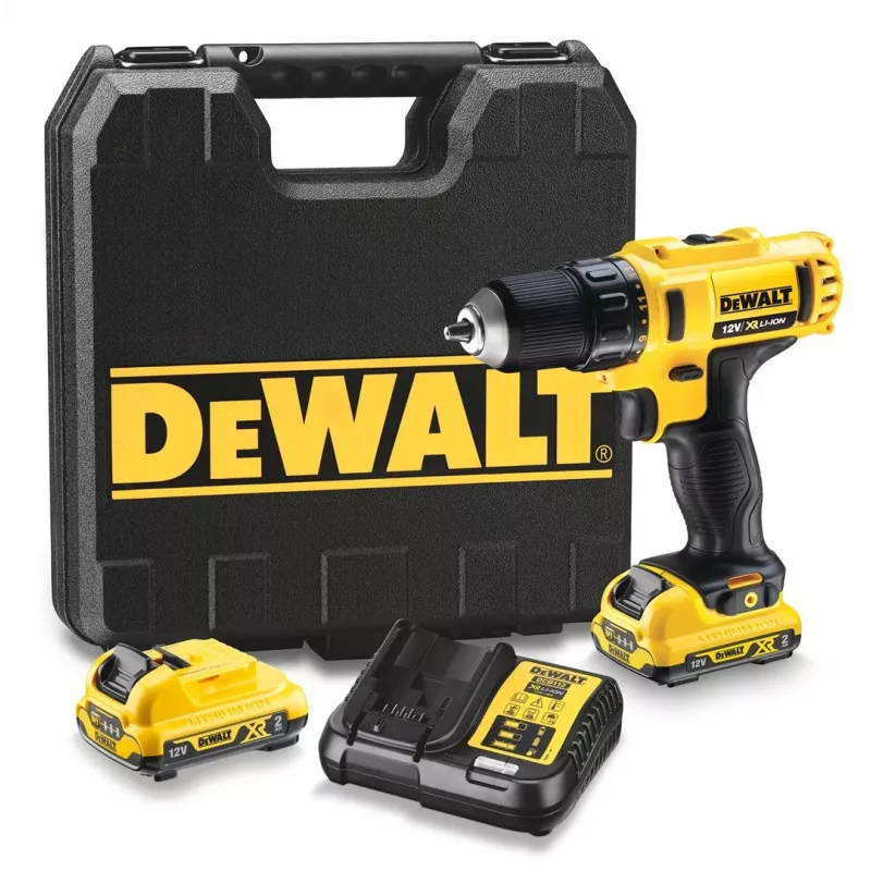 DeWALT DCD atornillador-taladro inalámbrico 10,8V batería Li-Ion, enchufe europeo