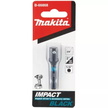 Makita Impact Black - Adaptador de vaso - 3/8 - square - Seis puntas - 1/4 - Inbus - Longitud: 50 mm