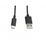 Cable Lanberg CA-USBO-10CC-0010-BK (conector macho USB 2.0 - USB 2.0, USB, conector macho Type-C, 1m, negro) (CA-USBO-10CC-0010-BK)
