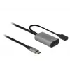 Delock USB-C Cable alargador activo, 5 m, USB 5 Gbps (USB-20225 / 85392)