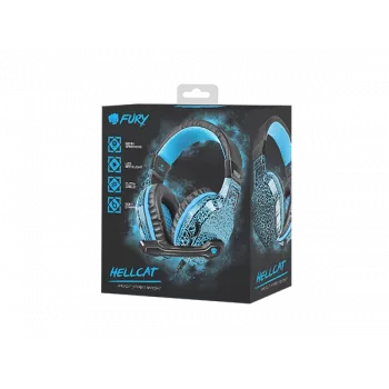 Auriculares para gamers Fury Hellcat con iluminación LED