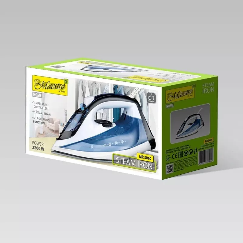 Plancha de vapor MAESTRO MR-306C 2200W blanca, azul