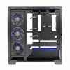 Caja de PC MODECOM Volcano Stellar 5F ATX Midi Tower, cristal templado, 5 ventiladores preinstalados, USB‑C, compatible con microATX/ATX, GPU máx. 420 mm, altura de disipador de CPU 175 mm