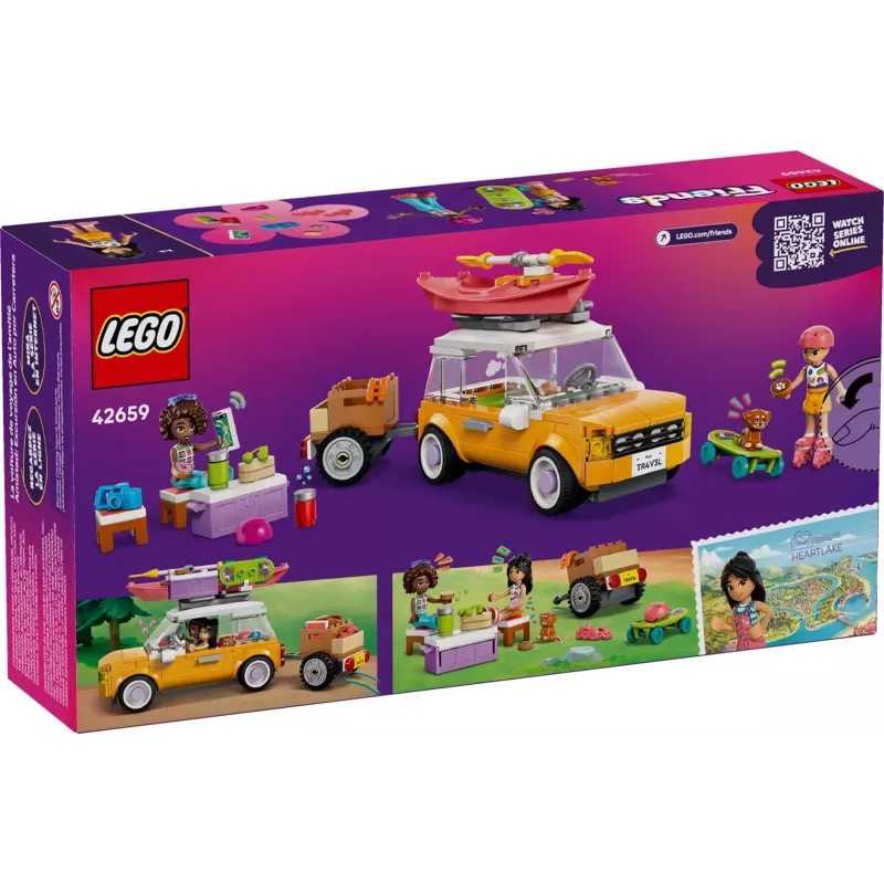 Juguete de construcción LEGO Friends Set 42659 Viaje de aventura con amigos, 220 piezas, 2 minifiguras, a partir de 6 años