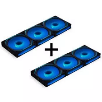 LIAN LI UNI FAN SL-INF 120 ARGB Reverse Blade PWM pack de 6 negro