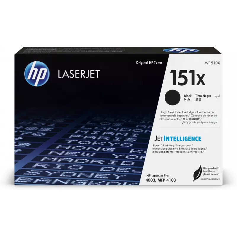 Consumible de impresora HP W1510X negro