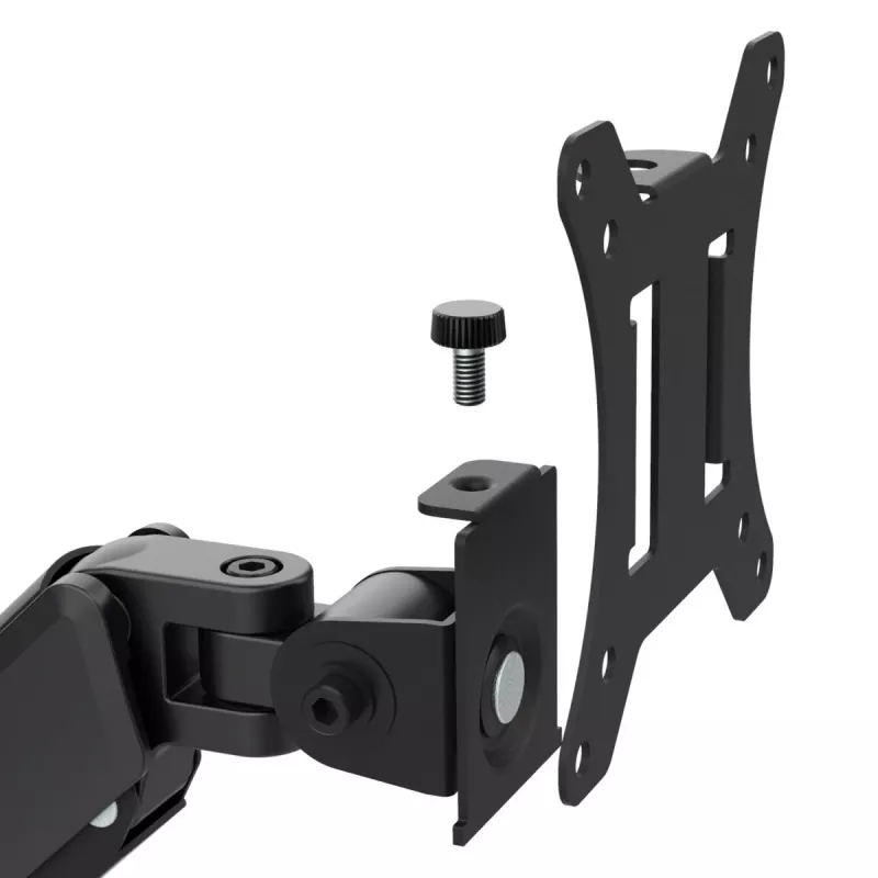 Soporte de monitor Maclean, pistón de gas, 17-32, 2-10kg, negro, MC-133