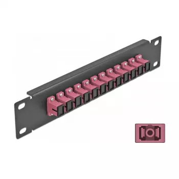 Panel de parcheo de fibra óptica DeLOCK 10