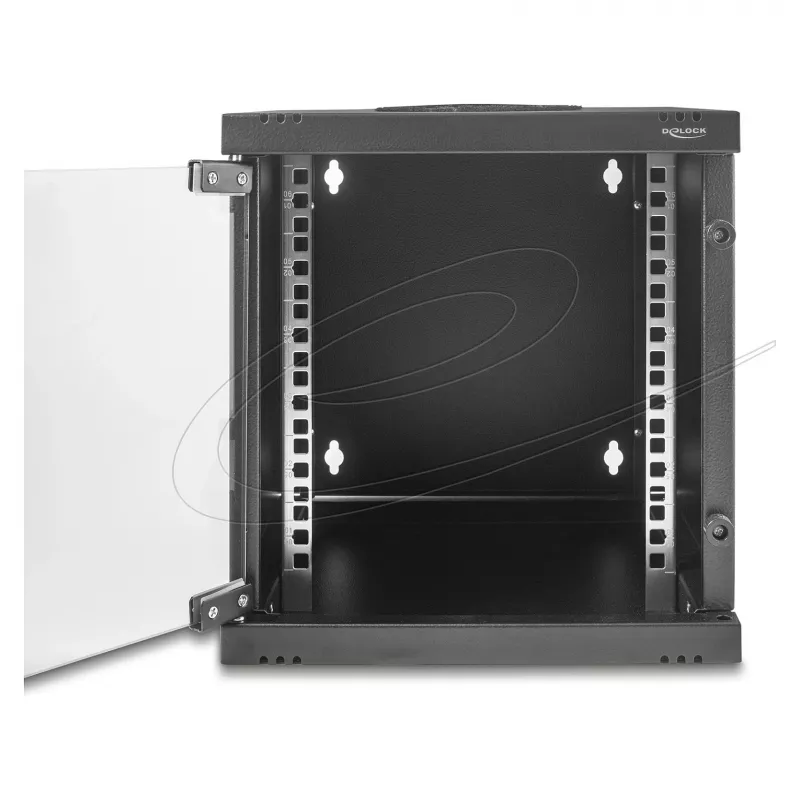 Rack independiente/pared/suelo DELOCK 43422 6U capacidad de carga 30 kg IP20, negro, cerradura con llave