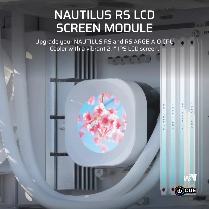 Refrigeración líquida Corsair Nautilus RS blanca 78mm