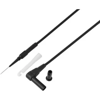 VOLTCRAFT MSL-520 Cable de prueba negro conector de 4 mm punta de prueba 0,7 mm 1,5 m negro 1 ud.