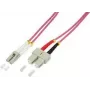 Logilink - cable de conexión - LC multimodo (M) a SC multimodo (M) - 5 m - fibra óptica - 50/125 micrómetros - OM4 - libre de halógenos - violeta brezo (FP4LS05)