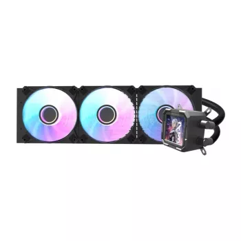 Refrigeración líquida para CPU Darkflash DV360S radiador de 360 mm, iluminación RGB, negra