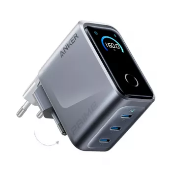 Anker Prime cargador 160 W, 3 puertos, plata (A2687341)