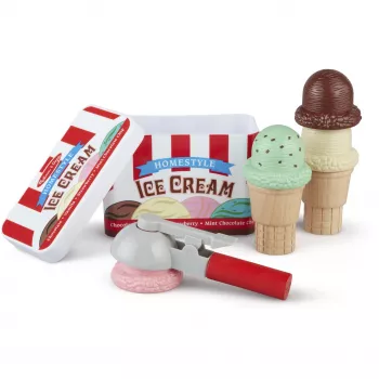 Melissa & Doug Scoop & Stack set de helados cocina de juguete