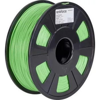 Material de impresión 3D Renkforce RF-4511198 ácido poliláctico (PLA) verde 1 kg (RF-4511198)