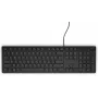 Teclado con cable de tamaño completo Dell KB216 — QWERTY distribución nórdica, negro, USB