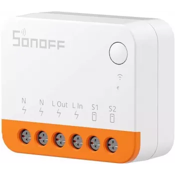 Control de luz inteligente Sonoff MINIR4 Smart Home inalámbrico naranja blanco