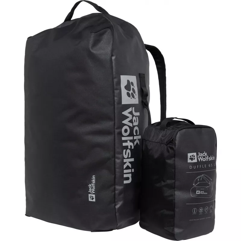 Mochila Jack Wolfskin All-In Duffle 65 – antracita, 65 L