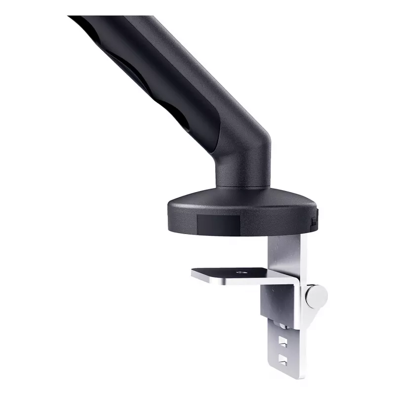 Soporte de monitor DIGITUS Single Design para pantallas de hasta 35 pulgadas, pinza, 10 kg, VESA 75x75–100x100, inclinación -45–90°