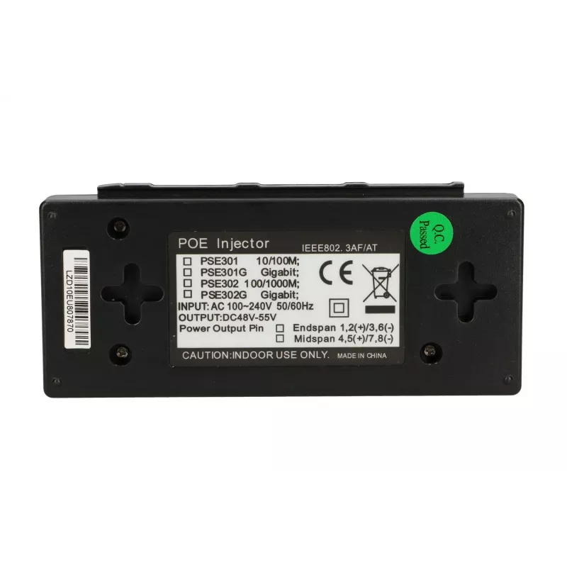 Fuente de alimentación Extralink POE-48-48W, 48V, 1A, 48W, Gigabit 802.3af/at